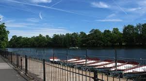 The boat bay on a sunny day