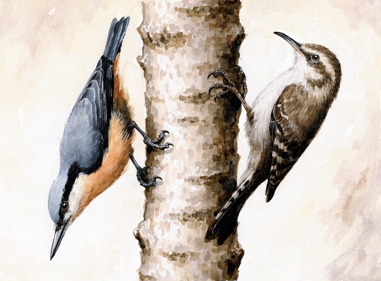 Nuthatch & Treecreeper